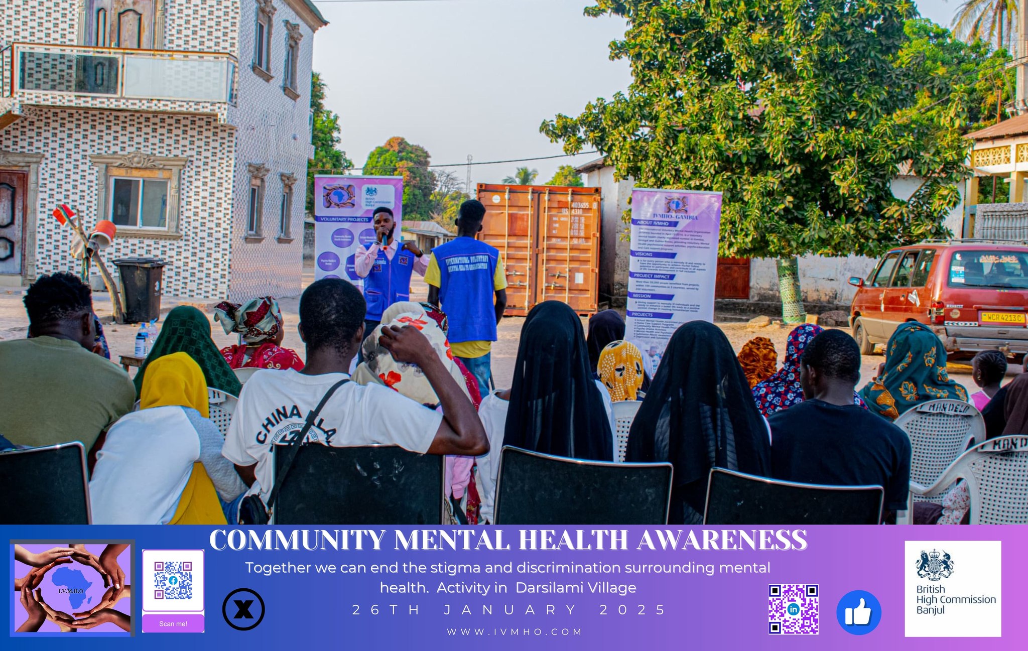 Breaking Stigma in Darslami: IVMHO-Gambia Hosts Community Mental Health Awareness Event